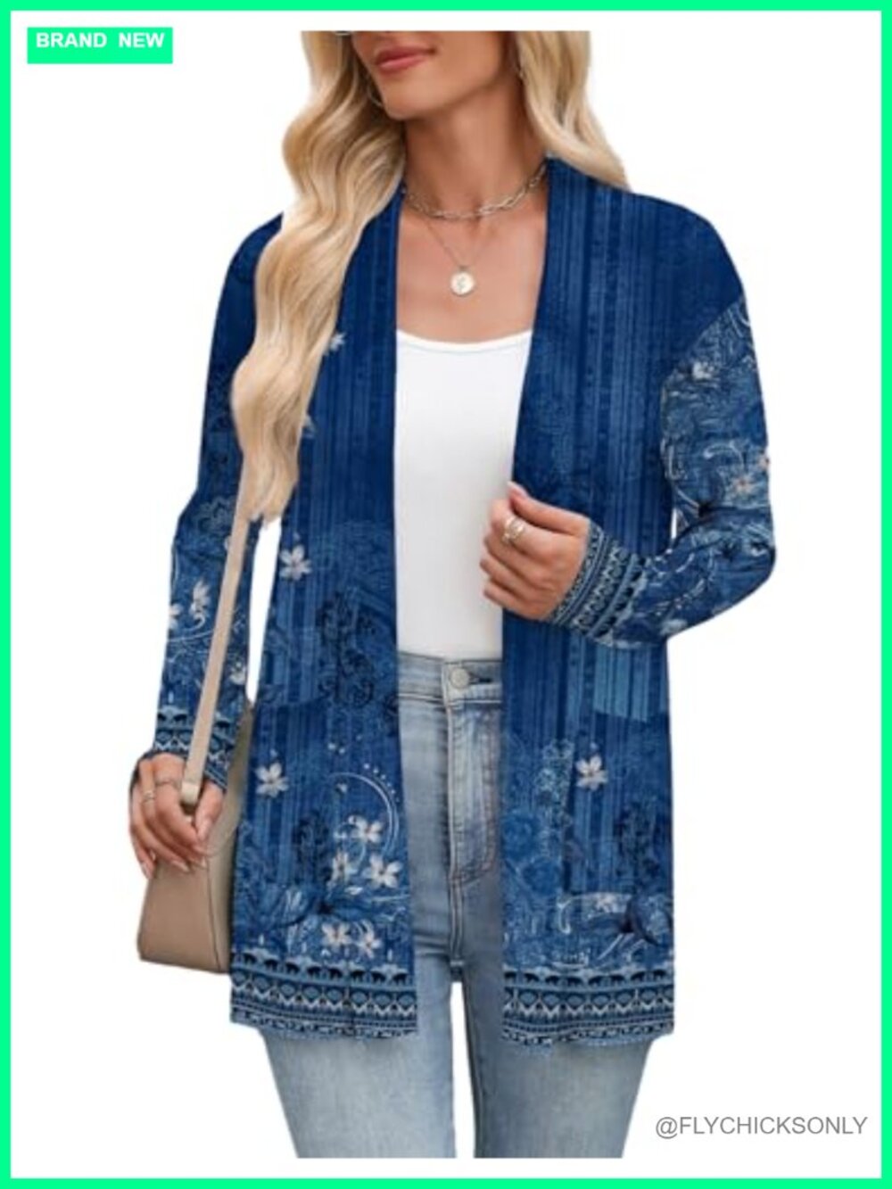 Lightweight Open Front Long Sleeve Cardigan with Pockets